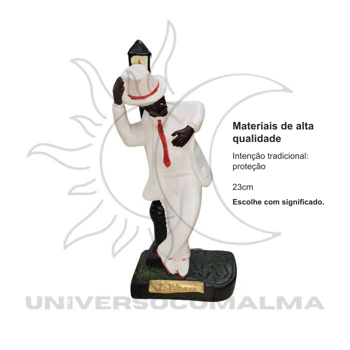 Estátua Zé Pelintra Dançando com Poste - 23cm — benefícios, utilização e características