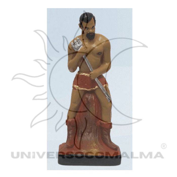 Imagem de Exu Lúcifer em gesso com 20 cm para altar e devoção espiritual.