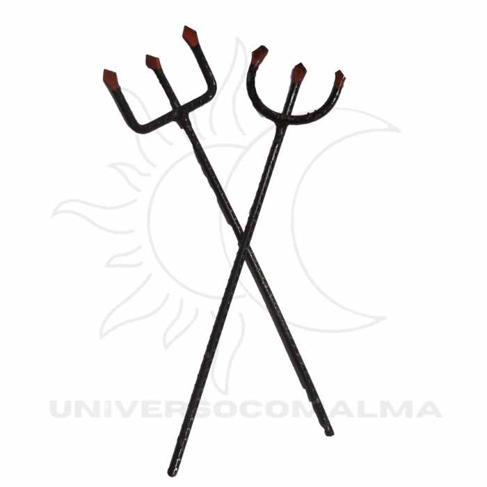 Garfo de Exu e Pomba Gira 20cm - Ferramenta Ritual Umbanda | Universo com Alma