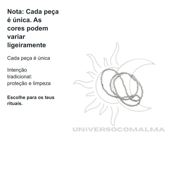 Guia Missangão Branco – Paz e Proteção - Sem Firma — benefícios, utilização e características