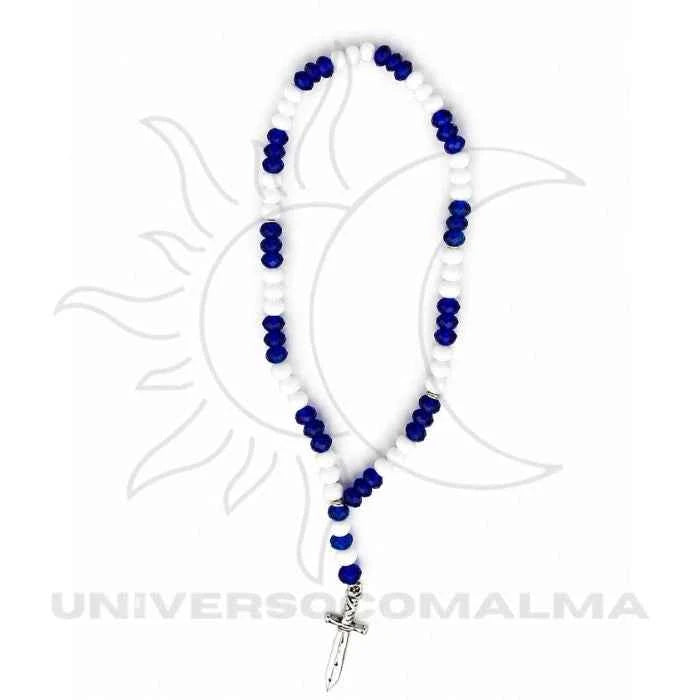 Guia de Proteção Automóvel de Ogum – Amuleto Espiritual Azul e Branco