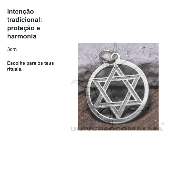 Hexagrama 3cm - Símbolo de Proteção e Equilíbrio Espiritual — benefícios, utilização e características
