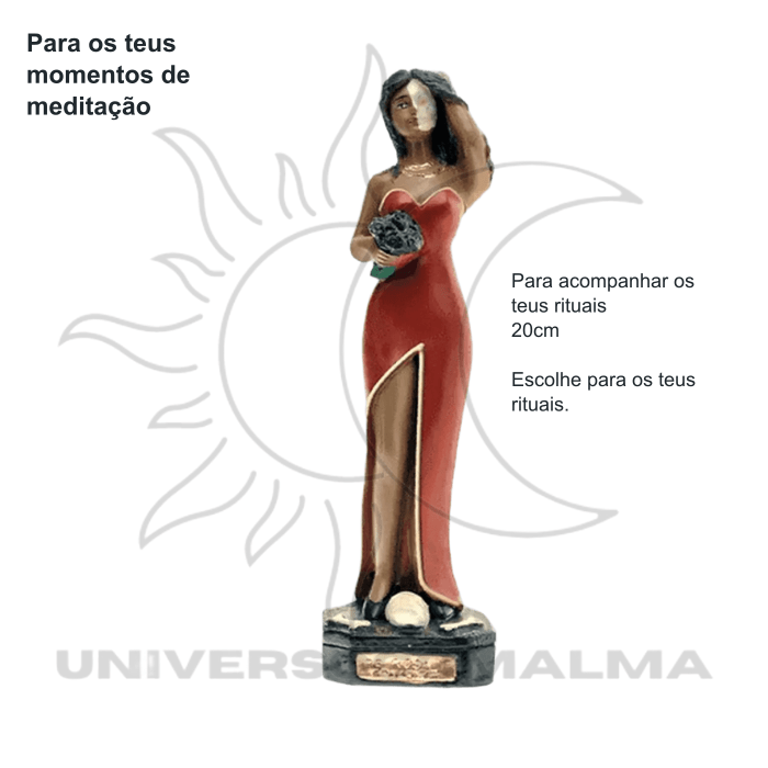 Pomba Gira Rosa Caveira - 20cm — benefícios, utilização e características