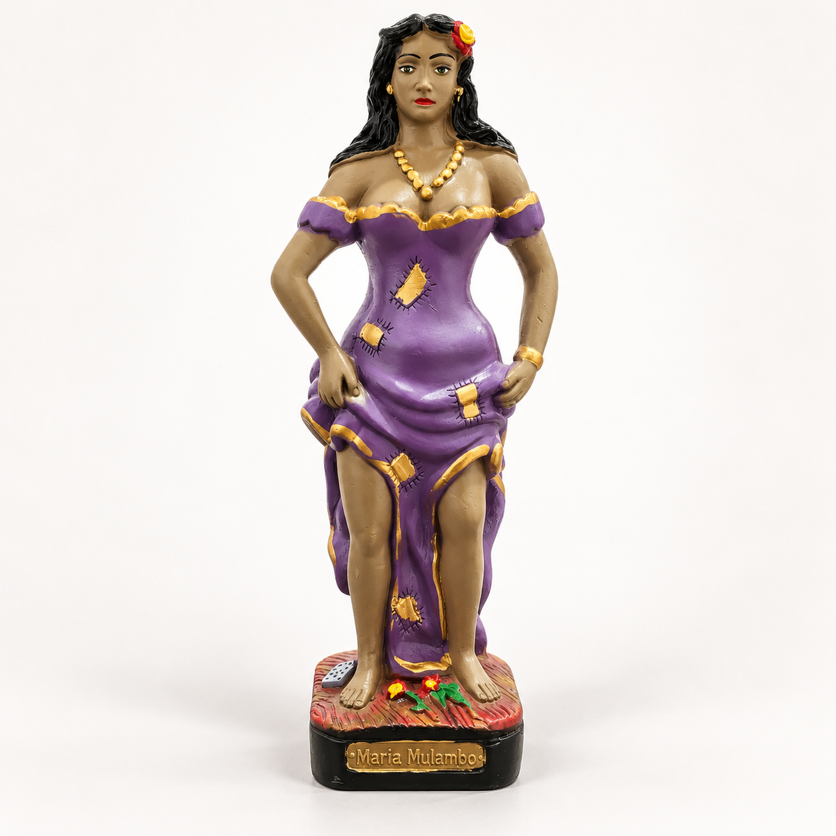 Imagem de Maria Mulambo com cerca de 22 cm, vista frontal