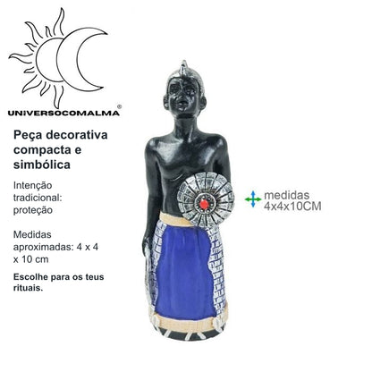 Orixá Ogum 10cm | Imagem Espiritual de Proteção e Força — benefícios, utilização e características