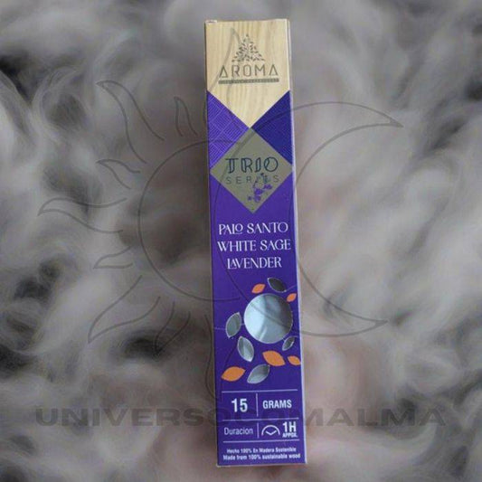 Incenso Palo Santo - Salvia Branca - Lavanda (Trio Series) - Universo com Alma ®