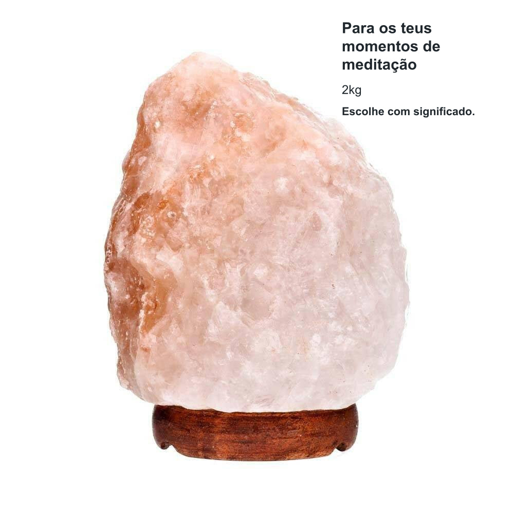 Candeeiro de Sal dos Himalaias (1,5 a 2kg) — benefícios, utilização e características