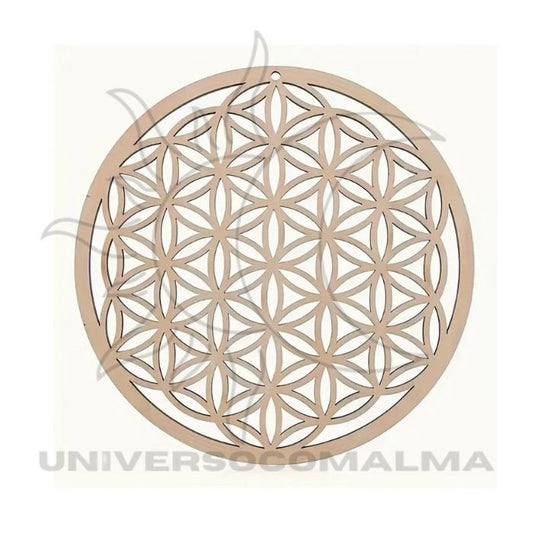 Mandala Flor da Vida em Madeira – 22cm
