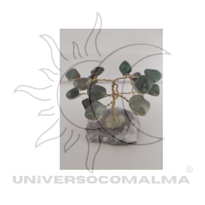 Mini Árvore com Ágata Verde