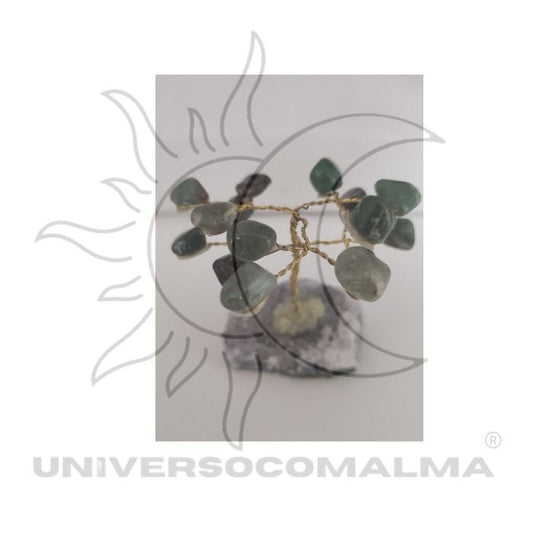Mini Árvore com Ágata Verde