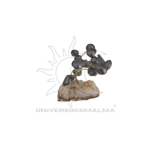 Mini Árvore com Pedra Hematita