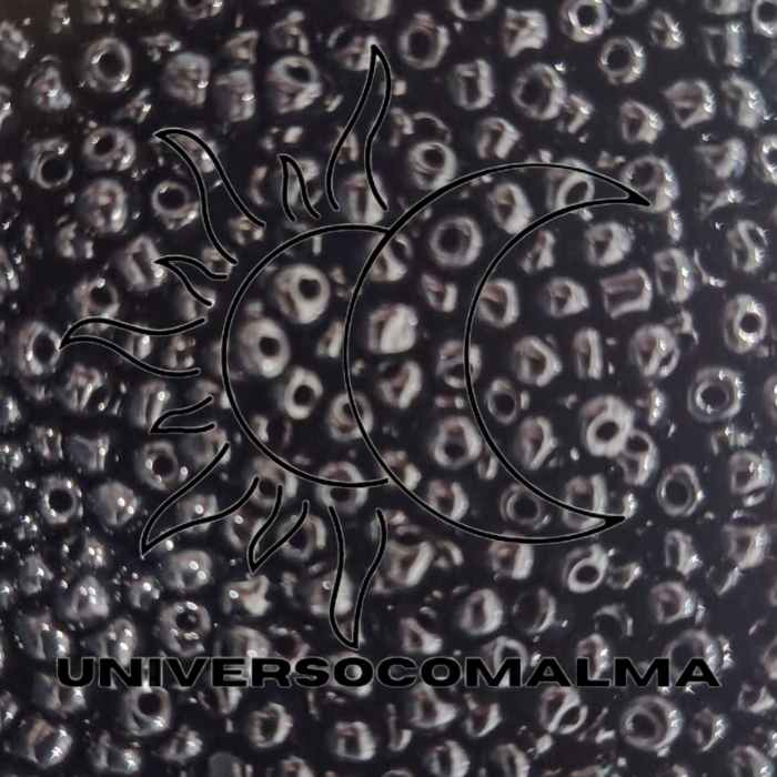 Missanga Cerâmica Preto Fosco