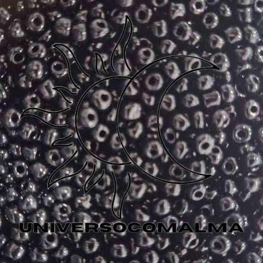 Missanga Cerâmica Preto Fosco