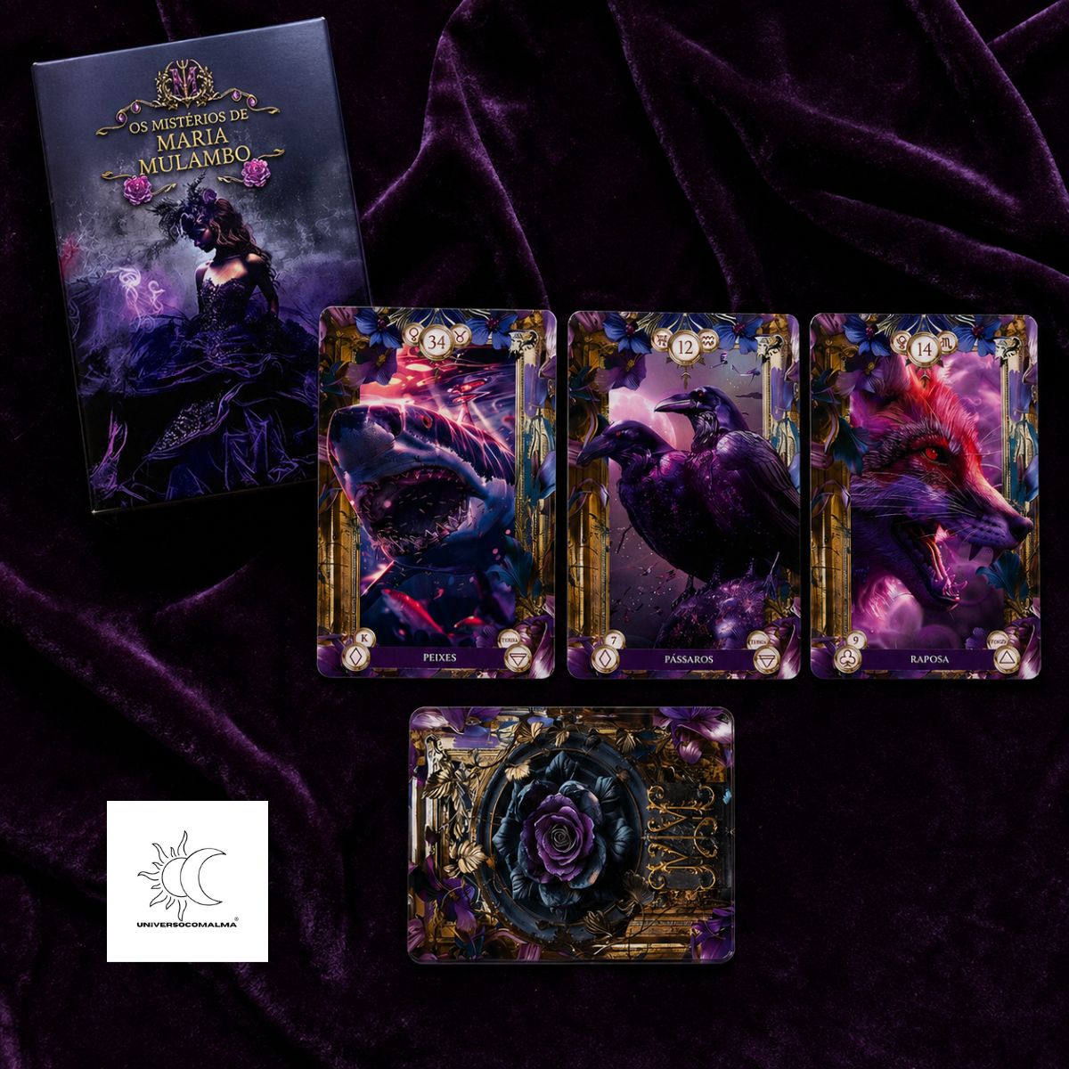 Baralho Os Mistérios de Maria Mulambo – 36 Cartas + Manual