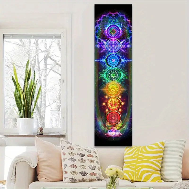 Tapeçaria Chakras Energia Cósmica - Meditação e Equilíbrio (40x150cm)