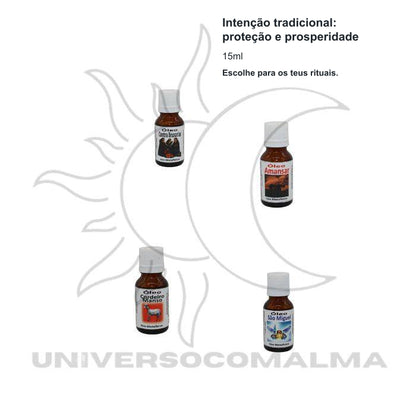 Óleo de Ritual - Energia e Intenção Espiritual (15ml) — benefícios, utilização e características