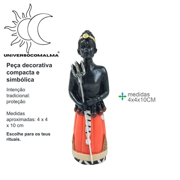 Exu 10cm | Imagem Espiritual de Proteção e Caminhos — benefícios, utilização e características