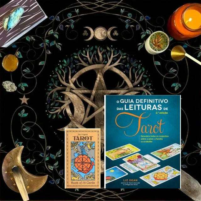 Pack Essencial de Tarot: Livro, Baralho e Toalha de Mesa Universo com Alma