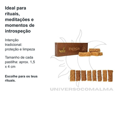 Pastilhas de Incenso Pau Santo – Ispalla | 100% Natural | Peru — benefícios, utilização e características