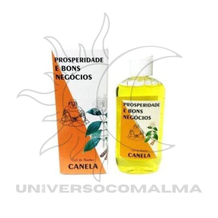 Gel de Banho de Canela - Fluido de Prosperidade e Bons Negócios - Universo com Alma ®