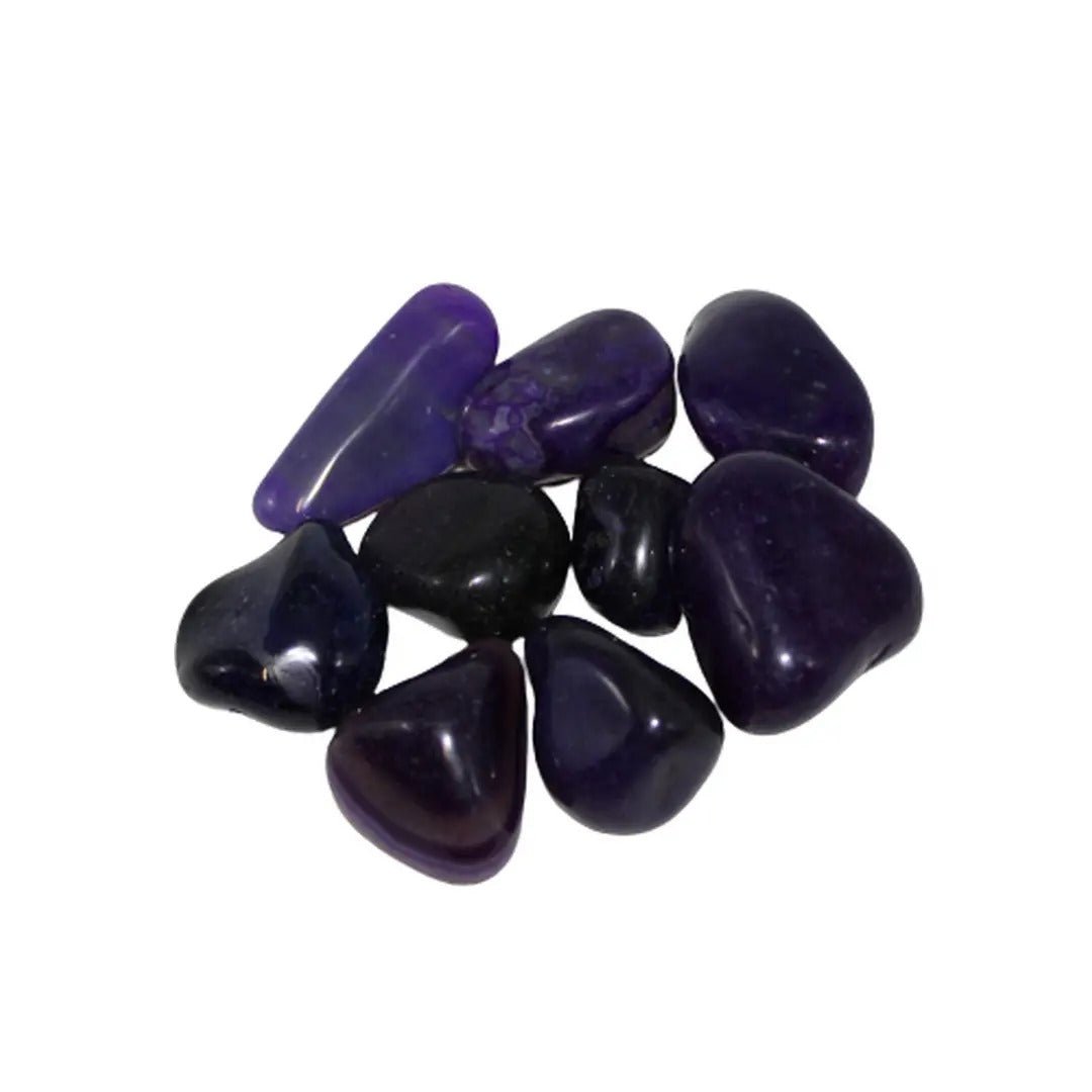 Pedra Rolada de Ágata Roxa - Equilíbrio e Proteção Espiritual 2.5 a 3 cm