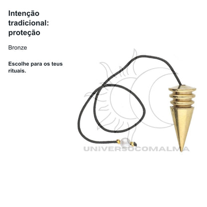 Pêndulo de Bronze Isis - 4 Pilhas — benefícios, utilização e características