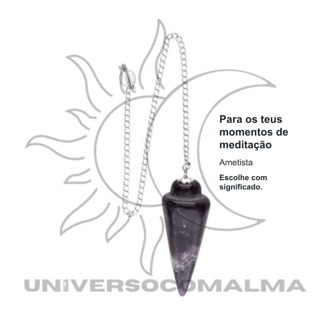 Pêndulo de Gota de Ametista — benefícios, utilização e características
