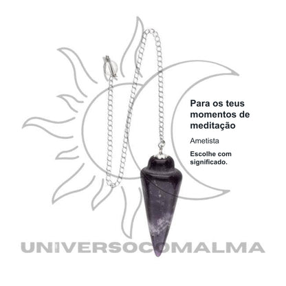 Pêndulo de Gota de Ametista — benefícios, utilização e características