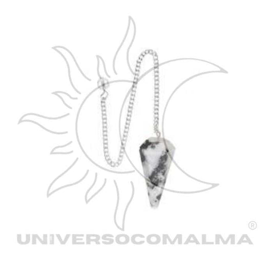 Pêndulo de Pedra da Lua Facetado - Intuição e Energia Feminina
