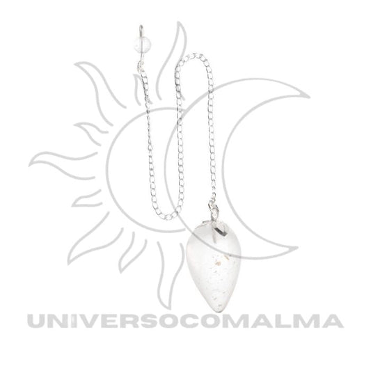 Pêndulo de Quartzo com Flor de Lótus - Universo com Alma ®