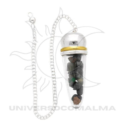 Pêndulo Esmeralda c/ Resina | Intuição & Clareza - Universo com Alma ®