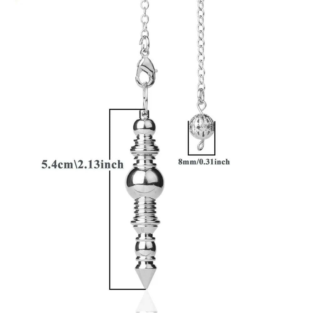 Pêndulos de Radiestesia em Metal - Ferramentas de Conexão Energética Universo com Alma