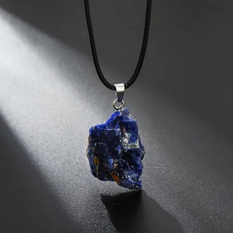 Pendentif Irrégulier en Cristal Naturel - Lapis Lazuli