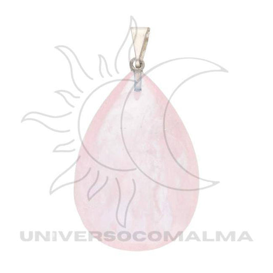 Pingente de gota de quartzo rosa - Universo com Alma ®