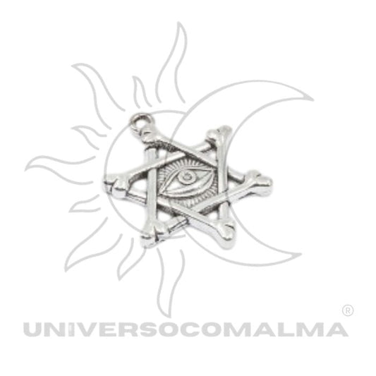 Pingente Estrela de David com Olho Divino