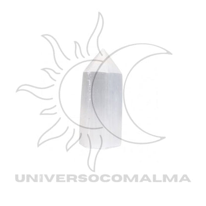 Ponta Geradora de Selenite - 8cm - Universo com Alma ®