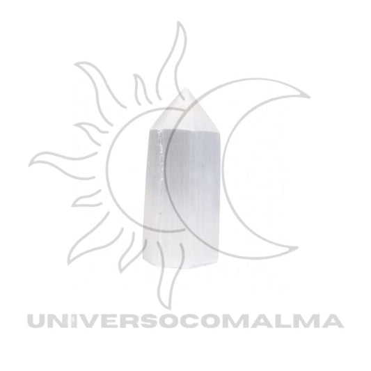 Ponta Geradora de Selenite - 8cm - Universo com Alma ®
