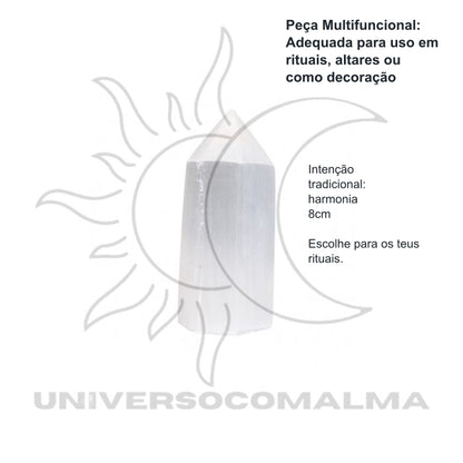 Ponta Geradora de Selenite - 8cm — benefícios, utilização e características