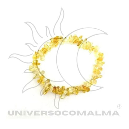 Pulseira de pequenas pedras amarelas