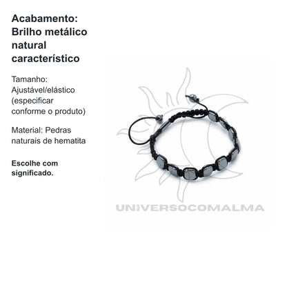 Pulseira de Hematita - Cantos Redondos — benefícios, utilização e características