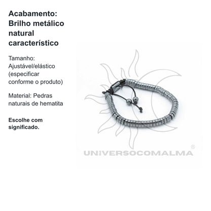 Pulseira de Hematita - Cilindros — benefícios, utilização e características