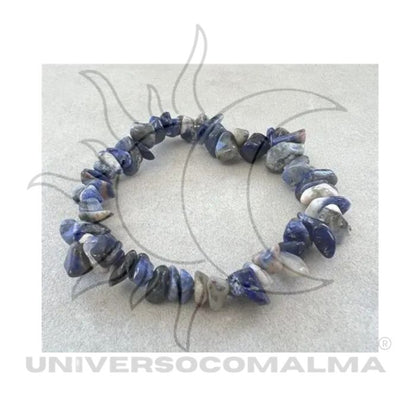 Pulseira de pequenas pedras azuis