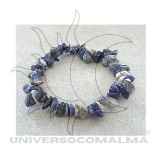 Pulseira de pequenas pedras azuis