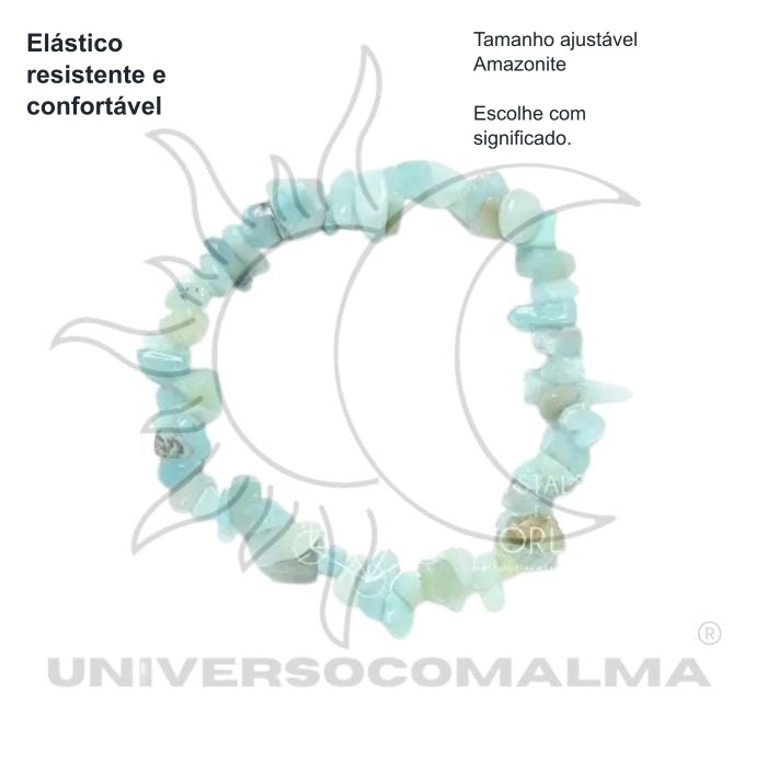 Pulseira Amazonite - Chip — benefícios, utilização e características