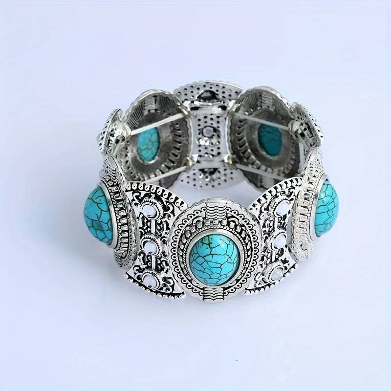 Bracelet Turquoise : une élégance métallique avec une touche spirituelle 💎🌟