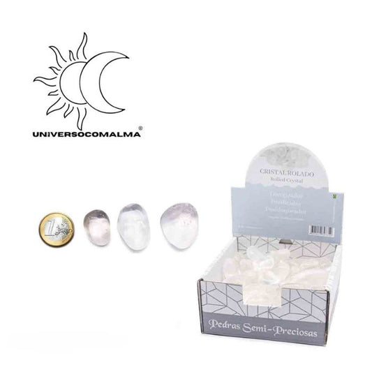 Quartzo Cristal Rolado natural 2 a 3cm para equilíbrio e proteção energética