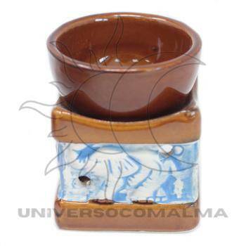 Queimador de Óleo Elefante Rústico - Aromaterapia e Decoração - Universo com Alma ®