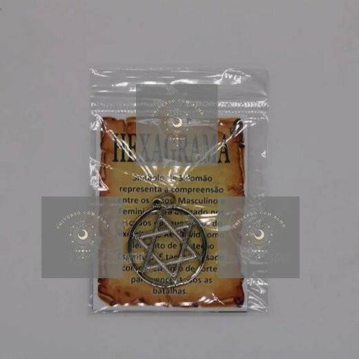 Hexagrama de 3cm - Símbolo de Proteção e Equilíbrio Espiritual - Universo com Alma ®