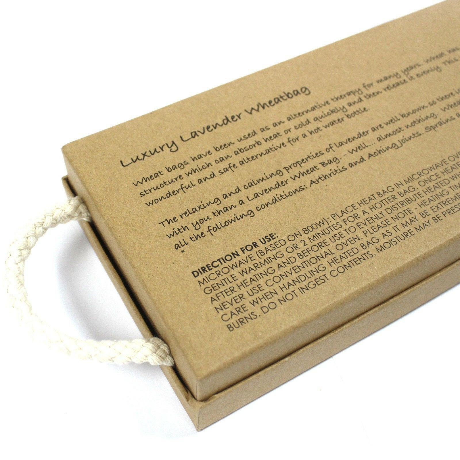 Saco de Trigo de Lavanda em Caixa de Presente - Relaxamento para Dormir AW