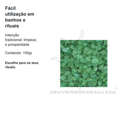 Sal da Sorte Verde 100gr | Prosperidade e Abertura de Caminhos — benefícios, utilização e características